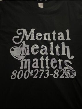 Mental Health Matters Graphic Tee - Black